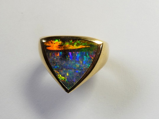 Opal Ring Gold 750 vom Allerfeinsten